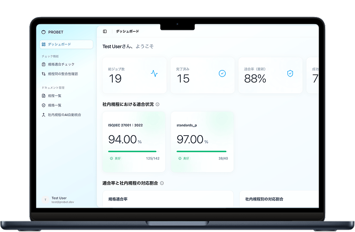 PolicyOne 管理画面のイメージ